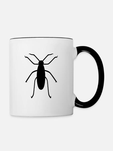 Insekt - Tasse zweifarbig - Weiß/Schwarz