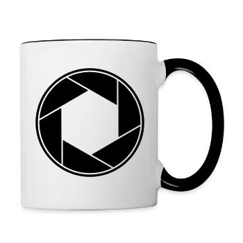Lentil - Aperature - Photography - Contrasting Mug - white/black - Right