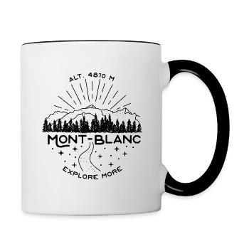 Abzeichen Mont-Blanc 4810 mehr entdecken - Tasse zweifarbig - Weiß/Schwarz - Rechts