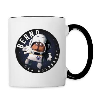 Bernd The Bread Astrobrot Round - Contrasting Mug - white/black - Right