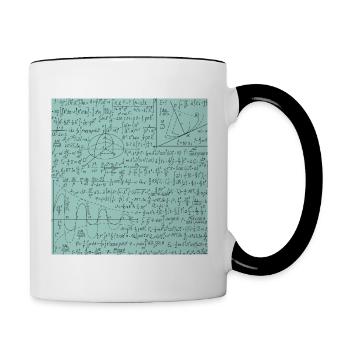 Modèle d’équation mathématique, Math Formula Lover Cadeau - Mug contrasté - blanc/noir - Droite