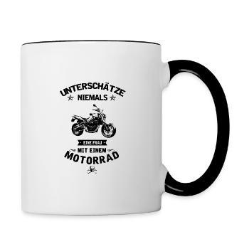F800R - Tasse zweifarbig - Weiß/Schwarz - Rechts
