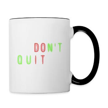 Do It Red Green Motivation Sayings Quote Motto - Contrasting Mug - white/black - Right