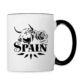 Spain - Tasse zweifarbig - Weiß/Schwarz - Rechts