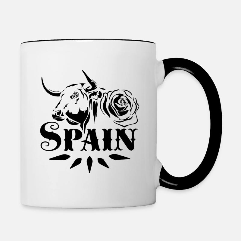 Spain - Mug contrasté - blanc/noir
