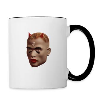 devil - Contrasting Mug - white/black - Right