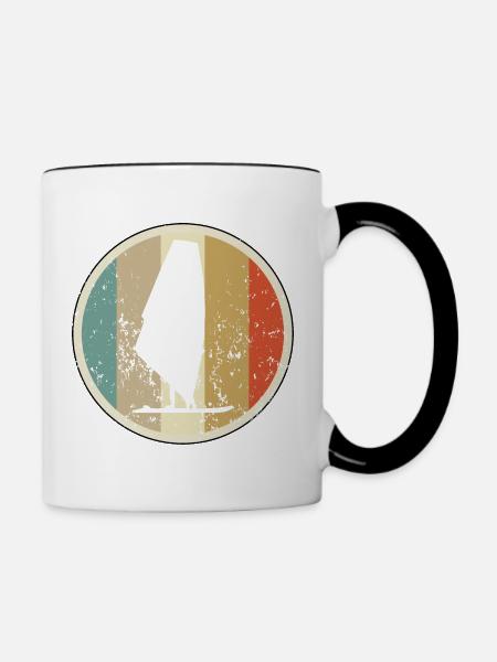 Windsurfen Windsurfer - Tasse zweifarbig - Weiß/Schwarz