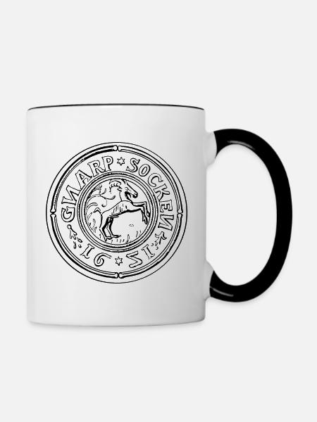Gnarp - Tasse zweifarbig - Weiß/Schwarz