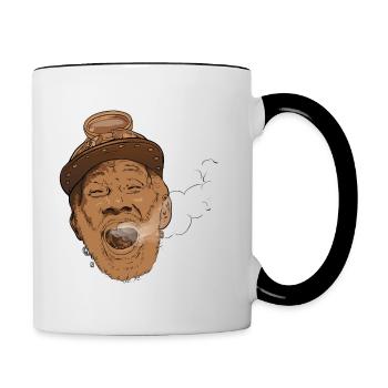 Reggae man - Mug contrasté - blanc/noir - Droite