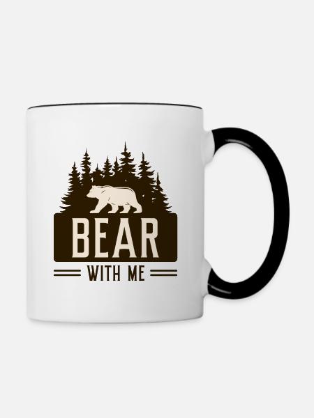 Hab Geduld mit mir - Tasse zweifarbig - Weiß/Schwarz