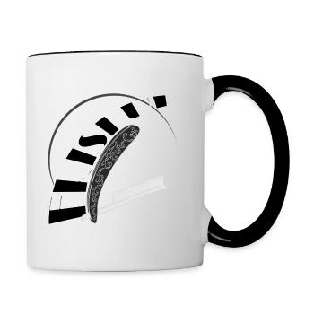 Hairdresser Razor Salon - Contrasting Mug - white/black - Right