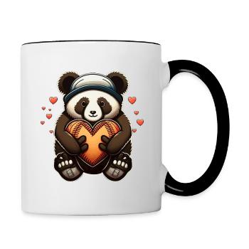 Adorable Panda - Contrasting Mug - white/black - Right