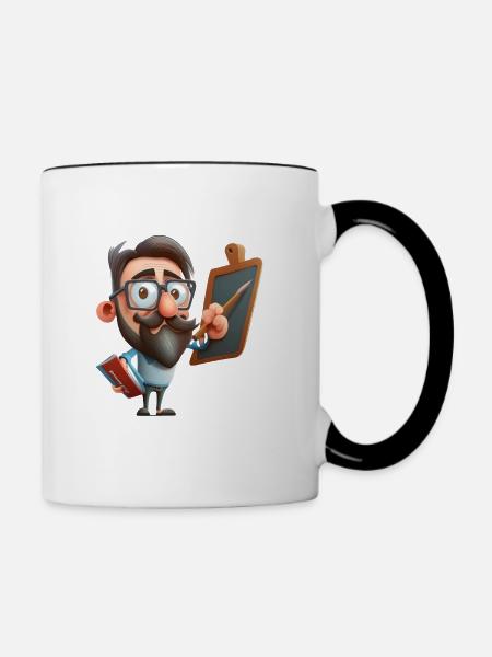 Die Zukunft gestalten - Tasse zweifarbig - Weiß/Schwarz