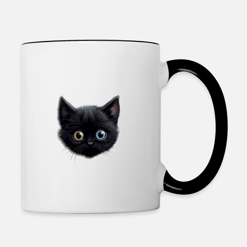 Siri - Tasse zweifarbig - Weiß/Schwarz