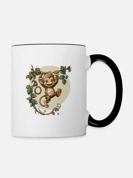 Blödsinn - Tasse zweifarbig - Weiß/Schwarz