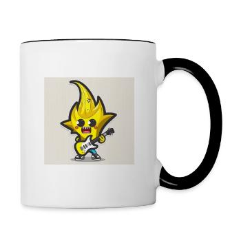 Banana Stealth - Tasse zweifarbig - Weiß/Schwarz - Rechts