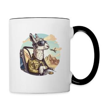 High Flying Fuzzy - Contrasting Mug - white/black - Right