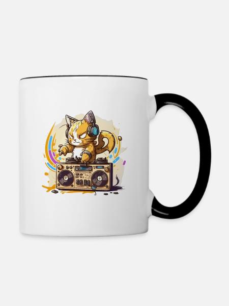 Streichen Sie das - Tasse zweifarbig - Weiß/Schwarz