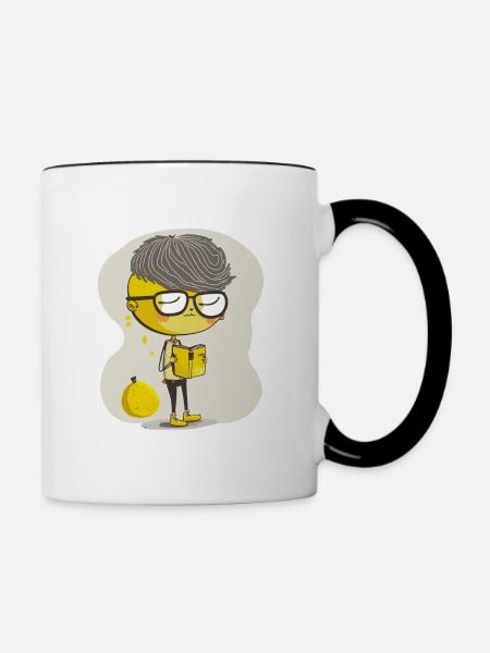 Der Lemon Chic - Tasse zweifarbig - Weiß/Schwarz