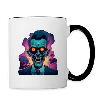 Psychotherapeut - Tasse zweifarbig - Weiß/Schwarz - Rechts