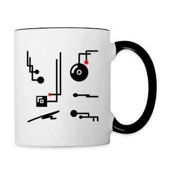 mrmrrs #25 - Tasse zweifarbig - Weiß/Schwarz - Rechts