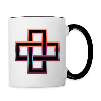 Solomon node - Contrasting Mug - white/black - Right