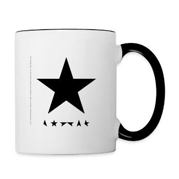 David Bowie Album Cover Blackstar - Tasse zweifarbig - Weiß/Schwarz - Rechts