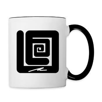 Illusion #17 - Tasse zweifarbig - Weiß/Schwarz - Rechts