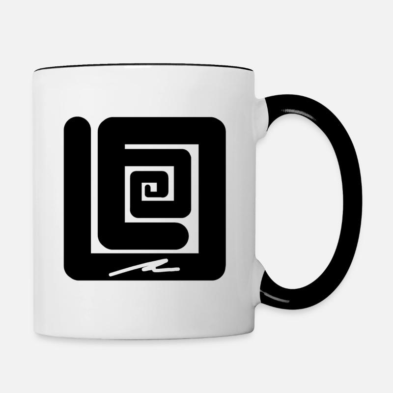 Illusion #17 - Tasse zweifarbig - Weiß/Schwarz
