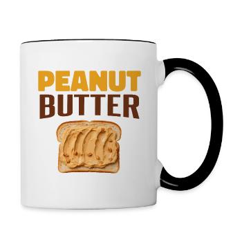 Pâte d’arachide - Mug contrasté - blanc/noir - Droite