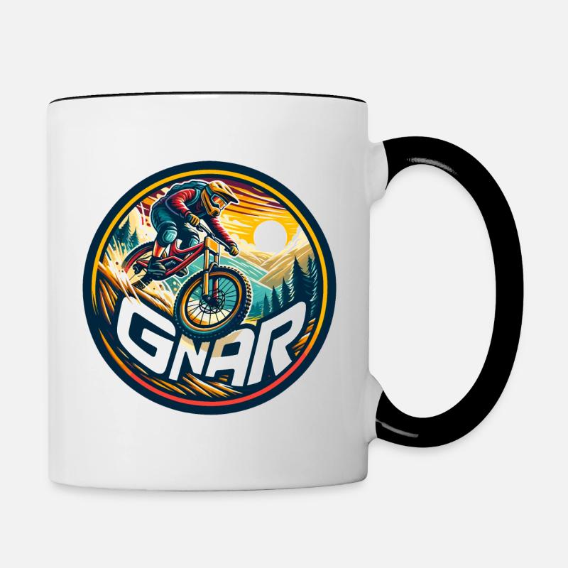 Sunset Shred MTB - Contrasting Mug - white/black
