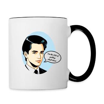 I'm the CEO of getting stuff done - Contrasting Mug - white/black - Right