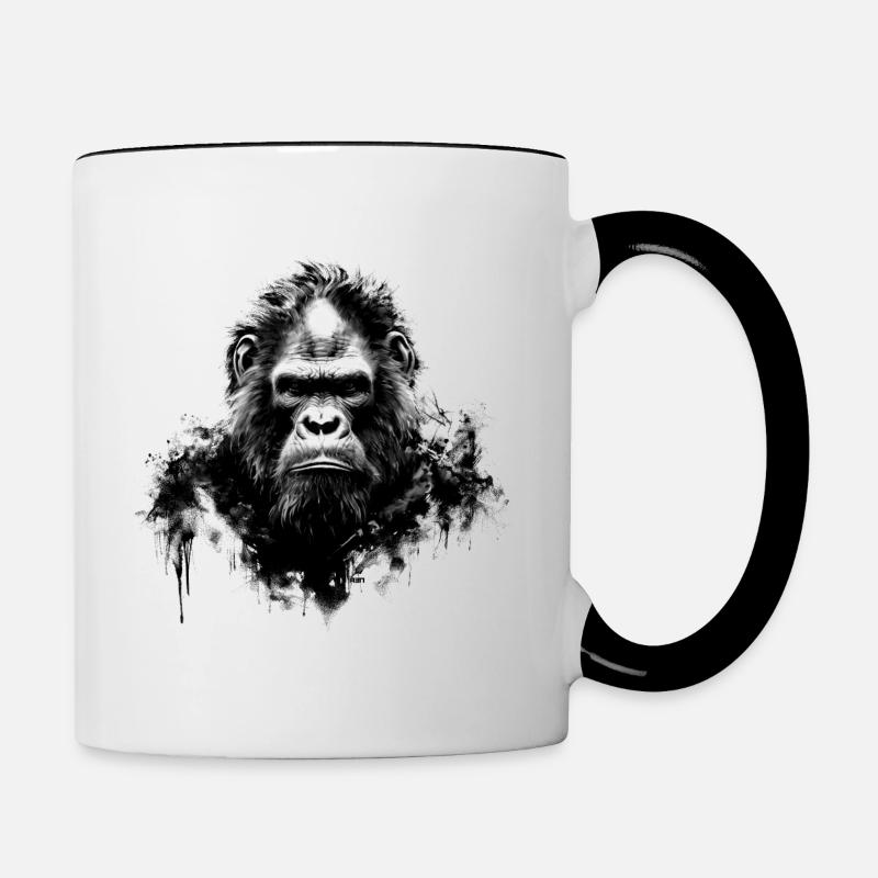 Silverback - Contrasting Mug - white/black