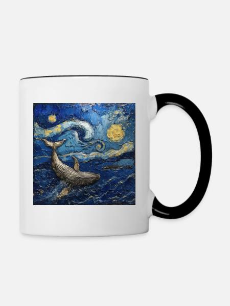 Wal Fisch Van Gogh - Tasse zweifarbig - Weiß/Schwarz