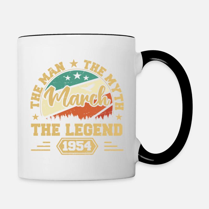 Mars 1954 Jubilé 1954 Marche des légendes - Mug contrasté - blanc/noir