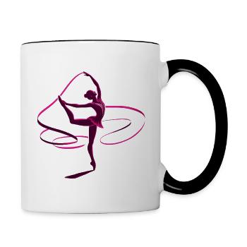 Dance - Tasse zweifarbig - Weiß/Schwarz - Rechts