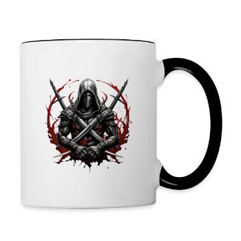Assassin de l’ombre - Mug contrasté - blanc/noir - Droite