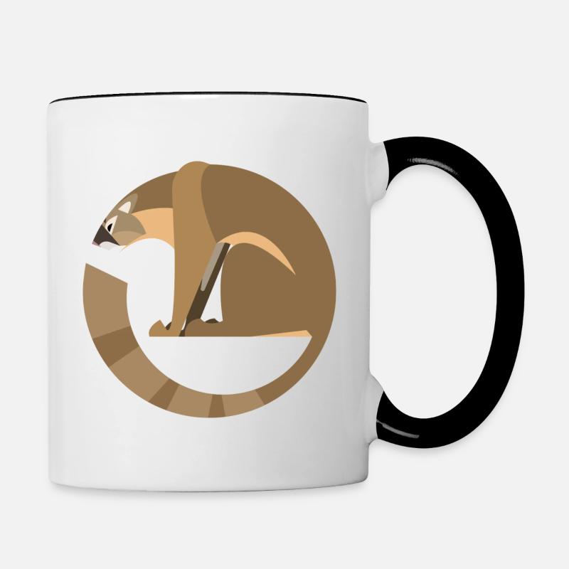 Berglöwe - Mug contrasté - blanc/noir