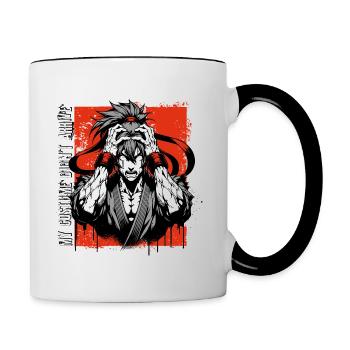Anime Manga // my costume didn't arrive // AS009 - Contrasting Mug - white/black - Right