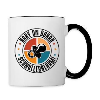 Baby on Board - Contrasting Mug - white/black - Right
