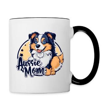 Aussie Mom - Contrasting Mug - white/black - Right