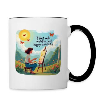 Oil Painting In Nature For Painters And Artists - Contrasting Mug - white/black - Right