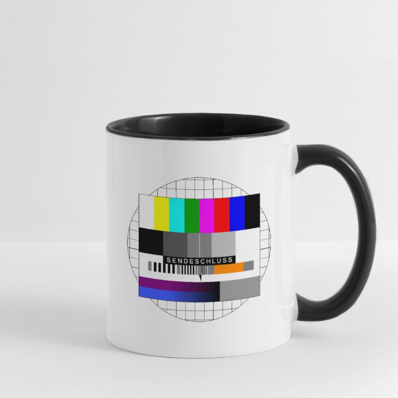 Modèle de test de l’échéance de diffusion Mug contrasté
