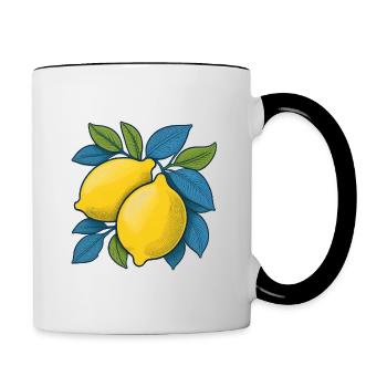 Lemon - Contrasting Mug - white/black - Right