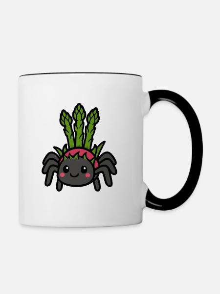 Spingel - Tasse zweifarbig - Weiß/Schwarz