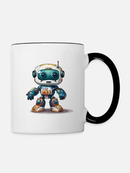 Robo-Wiederbelebung - Tasse zweifarbig - Weiß/Schwarz