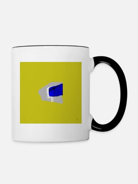 TEXTURA_DE_COLOR_#31 - Tasse zweifarbig - Weiß/Schwarz