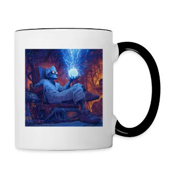 Mad Scientist - Contrasting Mug - white/black - Right