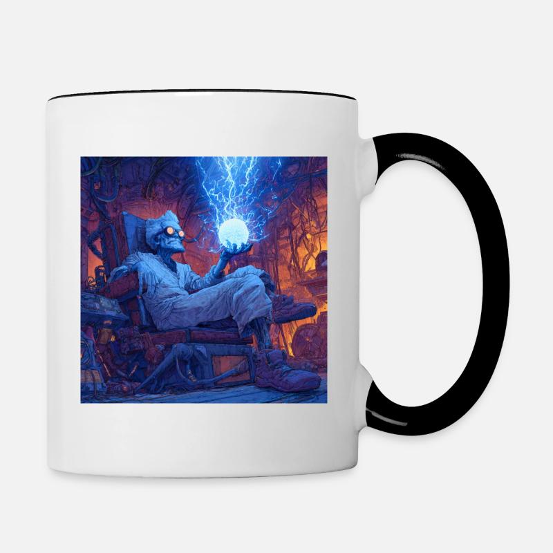Mad Scientist - Contrasting Mug - white/black