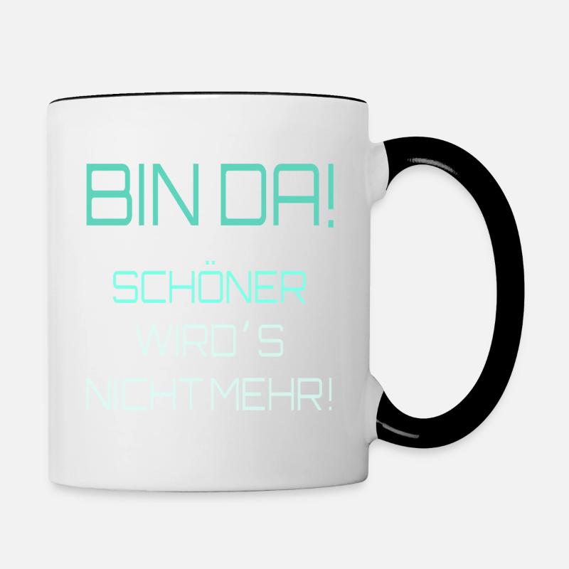 Ironie de la perception de soi - Mug contrasté - blanc/noir